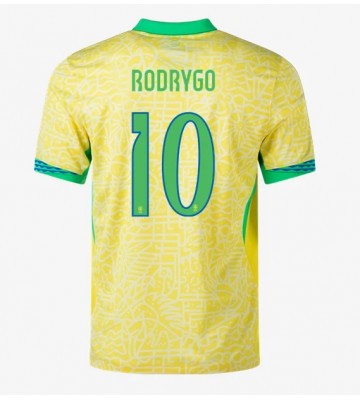 Brasil Rodrygo Goes #10 Primera Equipación Copa America 2024 Manga Corta